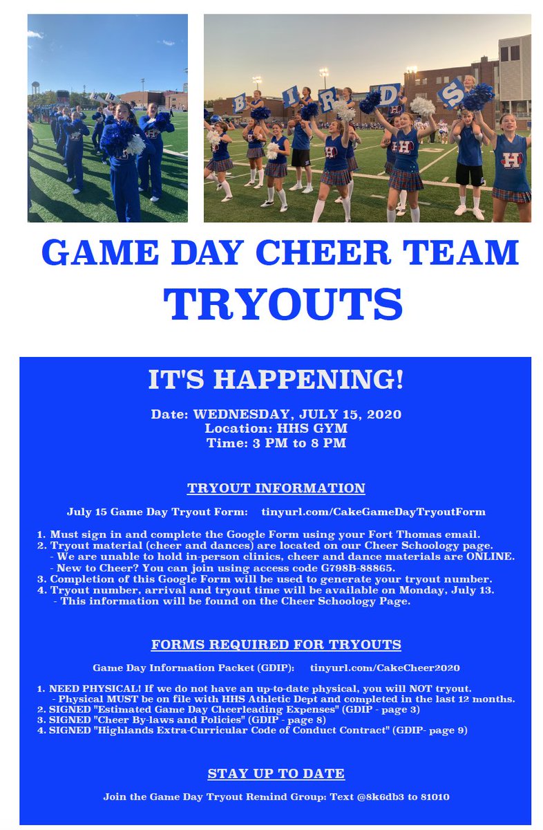 ARE YOU READY? <a href="/FTHighlandsHS/">Highlands High School</a> <a href="/fthhsathletics/">HHS Birds</a>