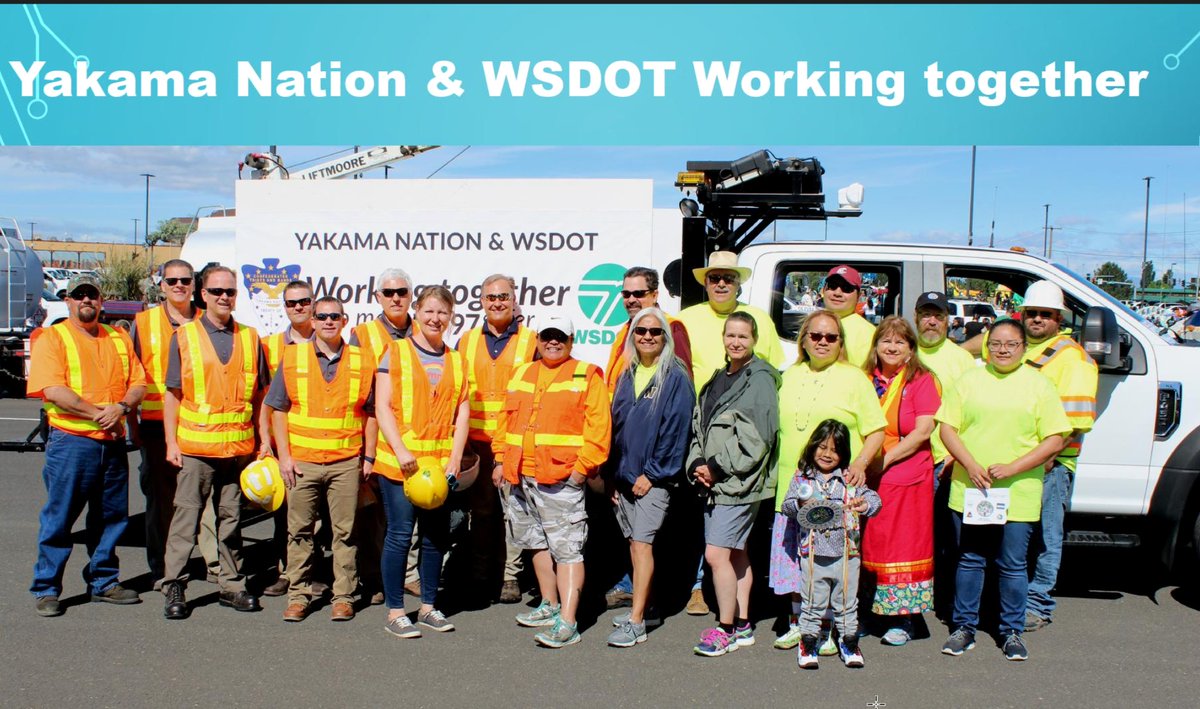 Hollyanna Littlebull gives shoutout to WSDOT South Central Region for collaborating w/Yakama Nation to develop plans for improvement.  #WSDOTactive  #RoadSafety  #Indigenous  @WSDOT_East