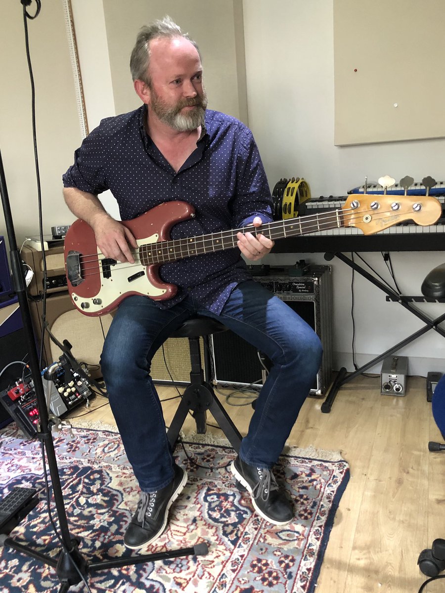 BallyBos's tweet photo. Getting to play some lovely guitars with the very talented Marcus at @norburybrook putting some touches onto the new ”Songs for the Seasons” EP. Yes you guessed it, a song for each season coming soon! #bumblejums https://t.co/eFEdfBTWc8