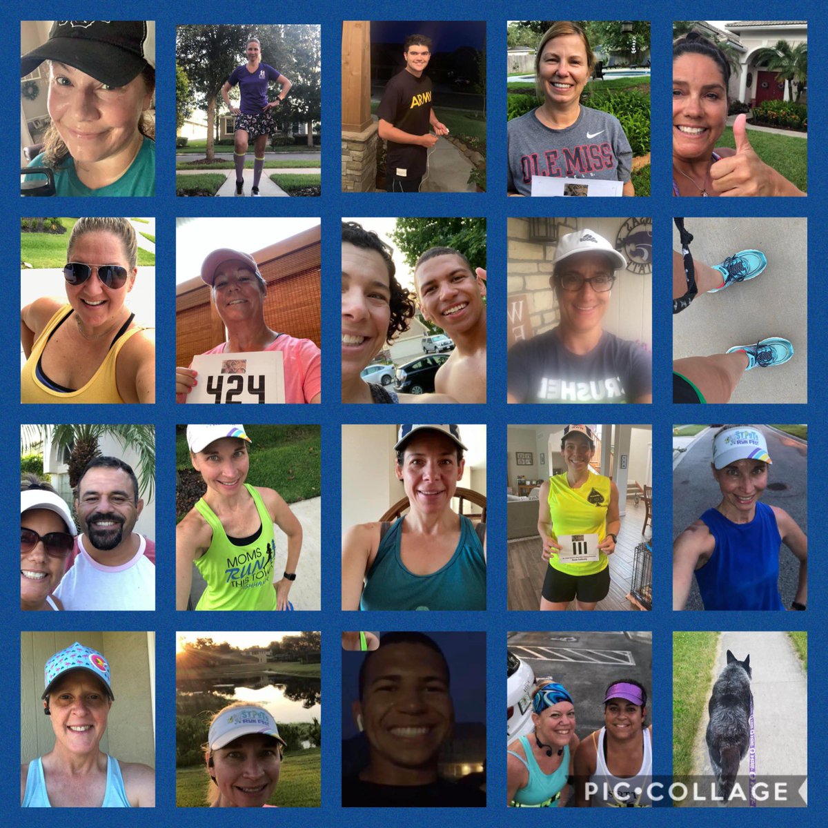 TheMVA2020's tweet photo. A HUGE shoutout to my 54-member team: I love my tribe! Thank you for showing up, putting in the work, and supporting a cause that is so dear to me. One week to go! #movewithapurpose #sheservedtoo #finalsaluteinc #msveteranamerica #TEAMSWATT ❤️🇺🇸💙 https://t.co/7fzjLlgW8v