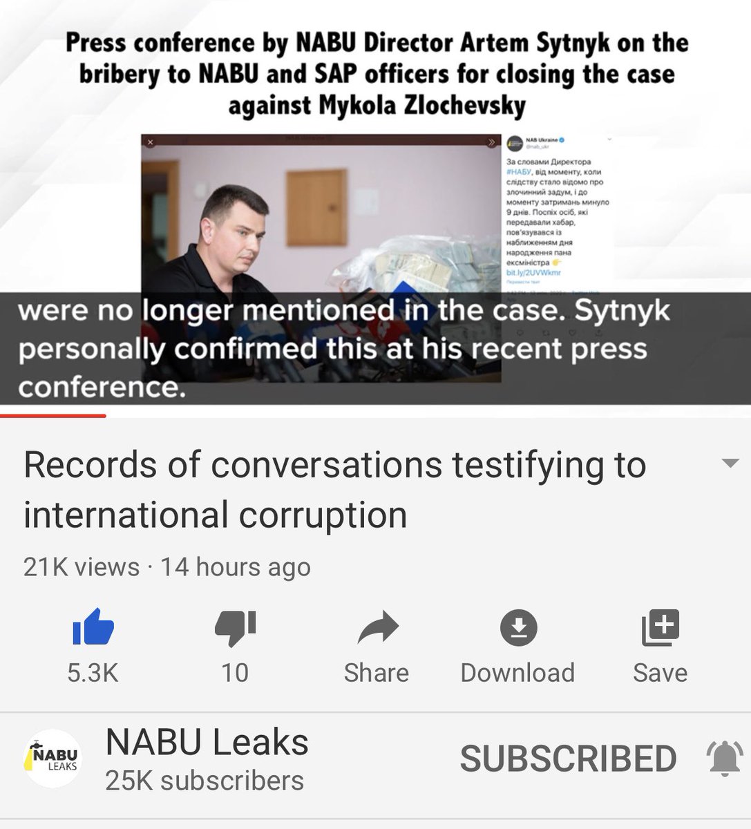 Mysteriously as we know, the case was closed even tho they had Burisma caught with bribes of $6 mil and last Oct the officials said not so fast, we are reopening the investigation