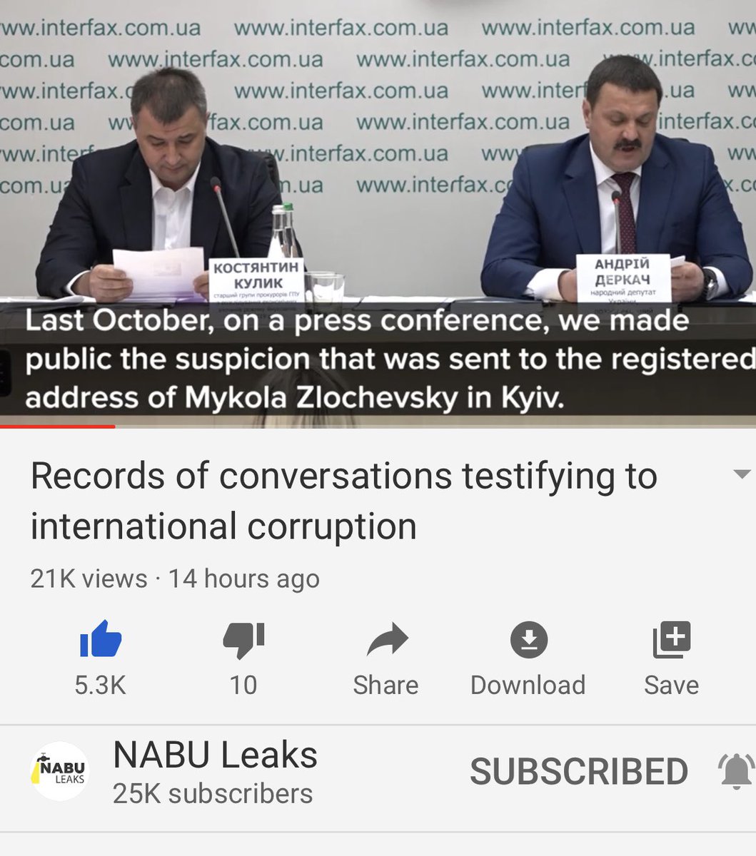 Mysteriously as we know, the case was closed even tho they had Burisma caught with bribes of $6 mil and last Oct the officials said not so fast, we are reopening the investigation