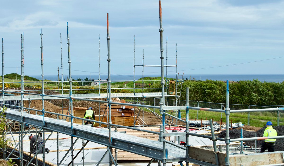 armadalefarm's tweet photo. As Scotland’s lockdown eases into phase two, and construction sites start to return to work, our new village hall build is underway again. Local firm Norbloc Construction Ltd’s team have made great progress in just two days. Exciting times. We owe so much to all our funders. https://t.co/6W45RHURwy