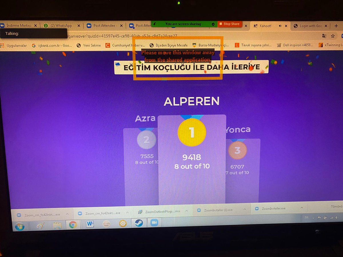 turker_us's tweet photo. Proje katılımcısı öğrencilerimizle gerçekleştirilen webinar ve kahoot etkinliği oldukça keyifli geçti, öğrencilerimiz projemizi değerlendirdi... https://t.co/gVu7oIs4PJ