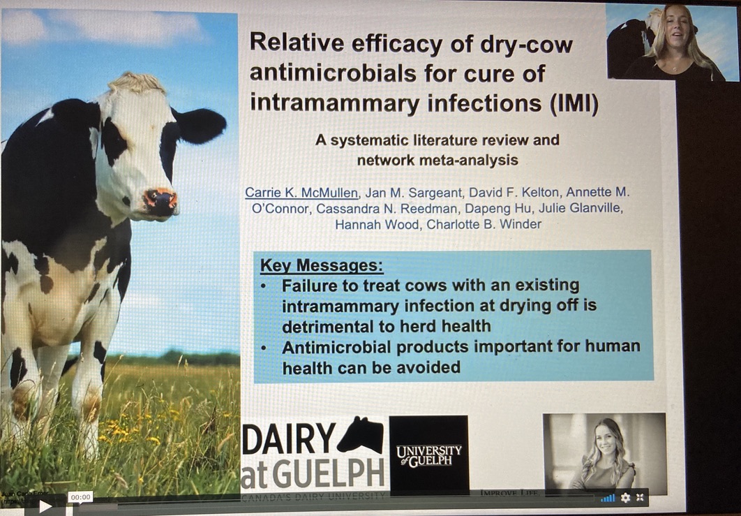 DairyatGuelph's tweet photo. Ever wondered about the relative efficacy of dry-cow antimicrobials for the cure of intramammary infections? Check out Carrie McMullen's presentation @ADSAMtg to see her meta-analysis to get some answers 
@OntVetCollege https://t.co/A9nqhAjrN3