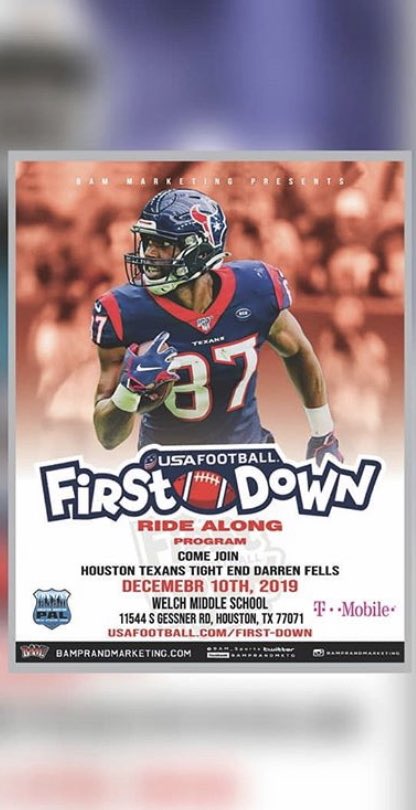 BamFam501c3's tweet photo. PLEASE WATCH, LISTEN, AND SHARE!👀👂🤝
#SocialJustice #FDRA
First Down Ride Along Program W/ @HoustonTexans Darren Fells and @houstonpolice
https://t.co/7NG2KcBZif https://t.co/GEsQnxoiBN