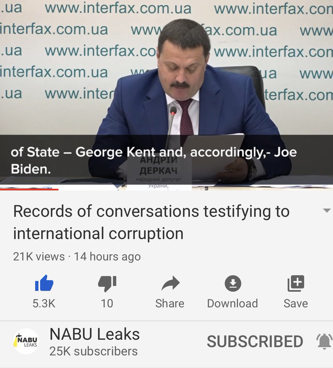 They mention that George Kent, Biden, the US Embassy, and the Dem Party, including Clinton, and the US Department of State basically ran Ukraine and used it for laundering money and election interference