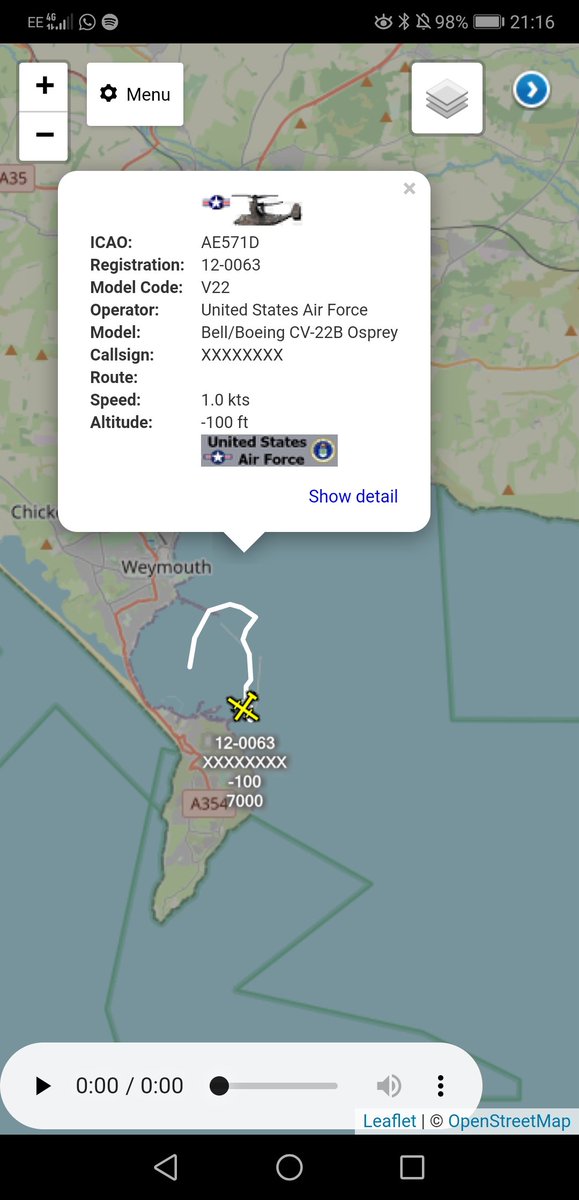 freedar_uk's tweet photo. #USAF - Osprey CV-22B - #352SOW | #7SOS - RAF Mildenhall 🇺🇸🇬🇧

Currently Playing Around Just Off Of Portland. https://t.co/VBa9jM1LLI