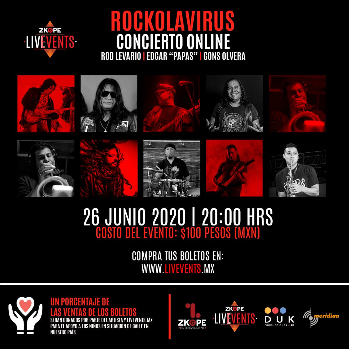Disfruta del concierto Online Rockolavirus este 26 de junio.#meridianproaudio colaborando orgullosamente #foromeridian #skopeliveevents.