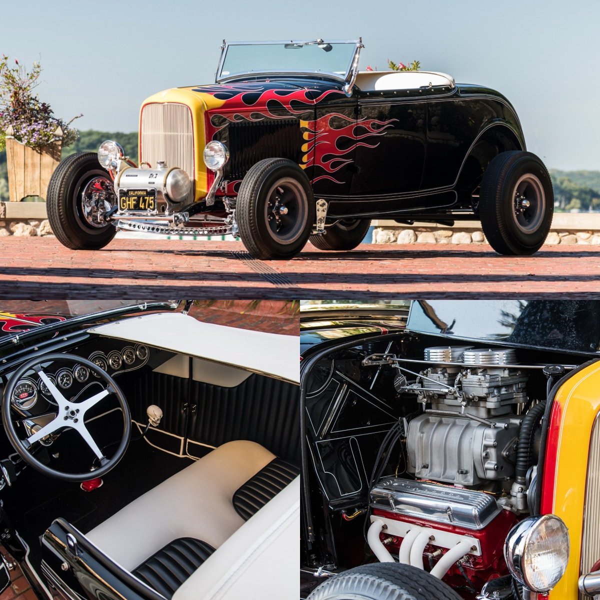 LVGarage702's tweet photo. 1932 FORD MCMULLEN ROADSTER

#MecumGallery #Mecum #MecumIndy #Ford #Roadster #McMullen #MecumAuctions #WhereTheCarsAre #classiccar #classiccars #luxury #elegance #drivetastefully #oldtimer #cars #carvintage #vintagecar #vintagecars https://t.co/aUsOguDnfY