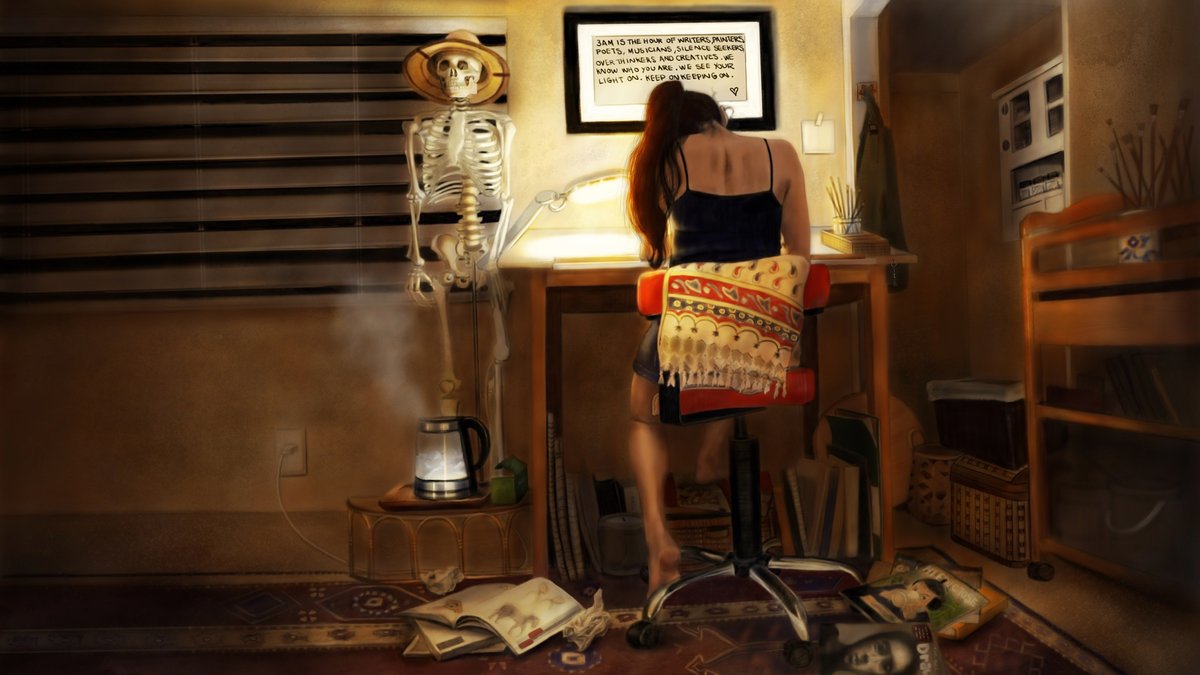 SilverlineDrms's tweet photo. Hi there😊 #VisibleWomen 
I'm a visual artist, here's some of my latest work. I post my painting process on youtube &amp; I would love to connect with other artists.❤️ 
✨YouTube: https://t.co/LqkoTwVn1T
✨Art Prints: https://t.co/gCAnzNoQ1X

#artistsontwitter #digitalart https://t.co/SU3rK2CiyW