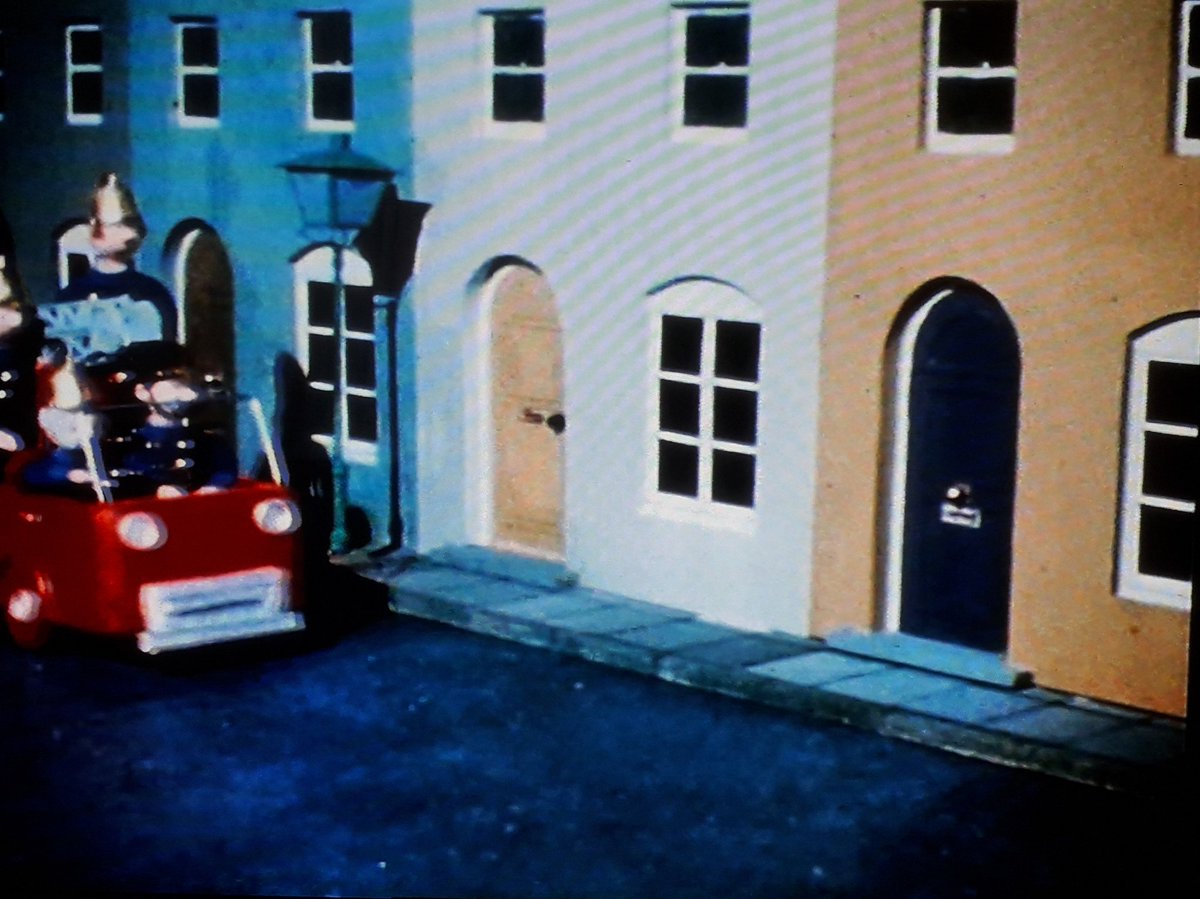 "...and all the houses look the same", as Blur once sang on an album that wasn't a million miles away from Trumpton in some respects. They do, but how strikingly like a real street do they look? Especially with the subtly different colours.