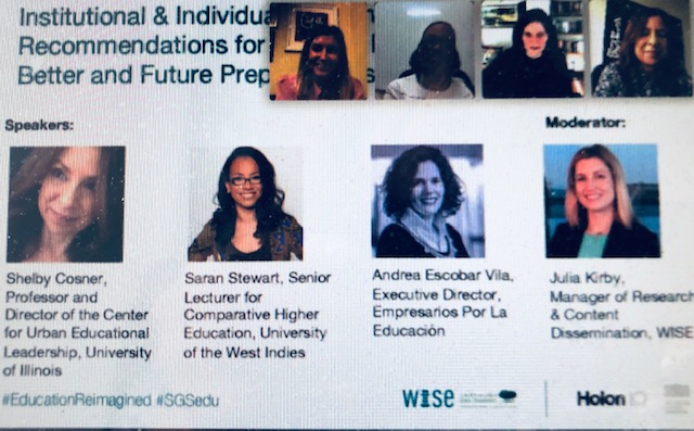 CUEL Director Shelby Cosner (<a href="/ShelbyCosner/">Shelby</a>) gave a virtual talk on June 23rd for the event “Educated Disrupted, Education Reimagined- Part II”. Nearly 350 policy experts and analysts, national education leaders, and educators gathered. #EducationReimagined