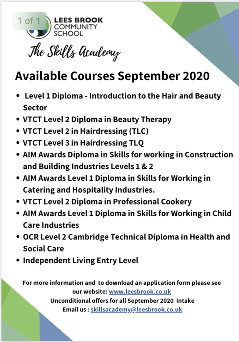 The fantastic courses we have available at our Post 16 Academy in outstanding facilities. Contact us for more information! Coming soon...meet the Post 16 staff! #post16 #vocationallearning