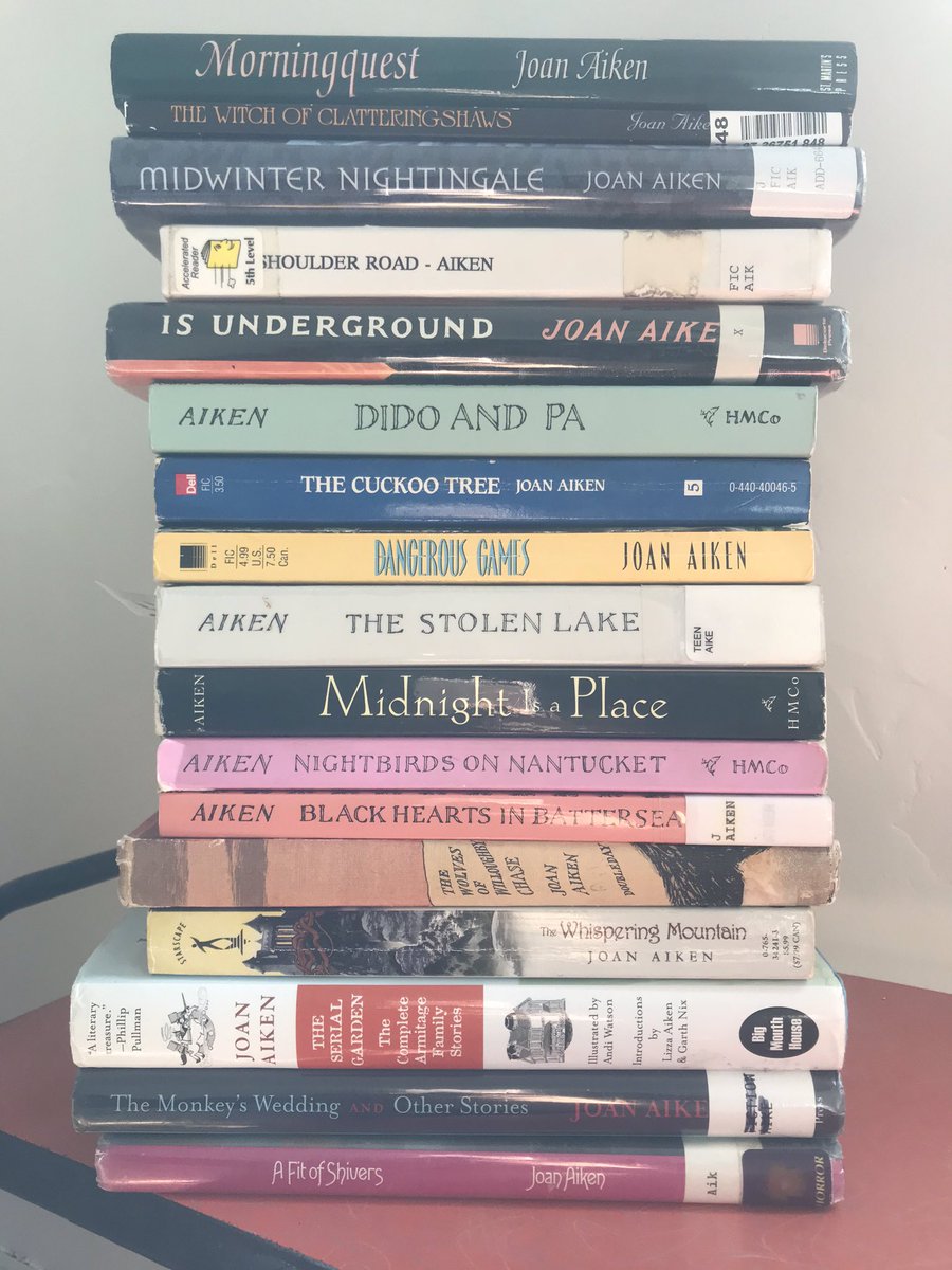 kimi7's tweet photo. @frankcottrell_b Midnight is a Place and Is Underground but I love them all. (@LizzaAiken this is how I’ve spent lockdown, your mother’s writing has brought me such joy) https://t.co/63IQk6AScz