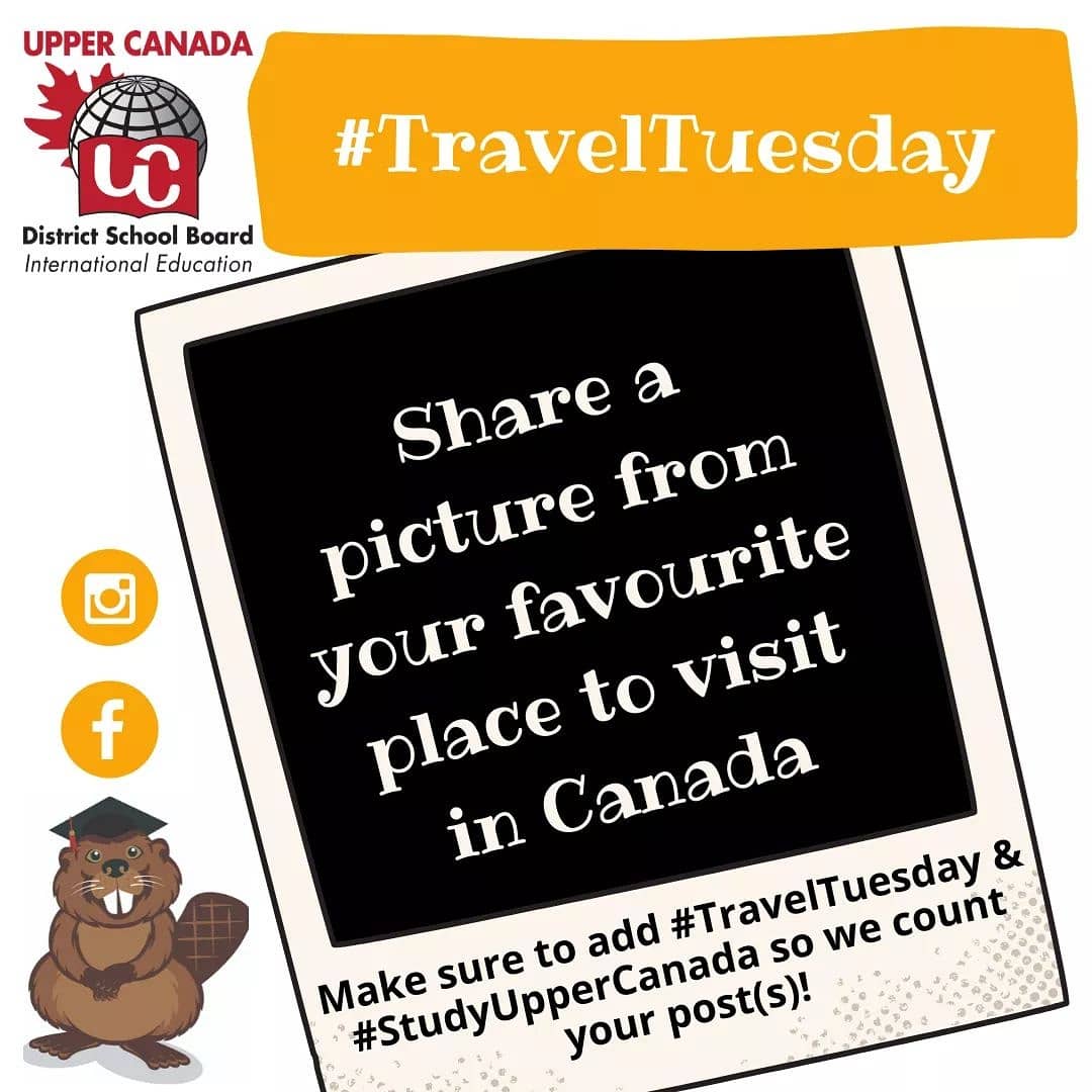 StudyUpperCan's tweet image. It's #TravelTuesday!
Share/Email a picture from your favourite place to visit in Canada
Earn up to 3 chances to win if you:
Share on Facebook, Instagram, and email the picture/video to international@uclc.ca

THANK-YOU &amp;amp; GOOD LUCK!
#studyuppercanada