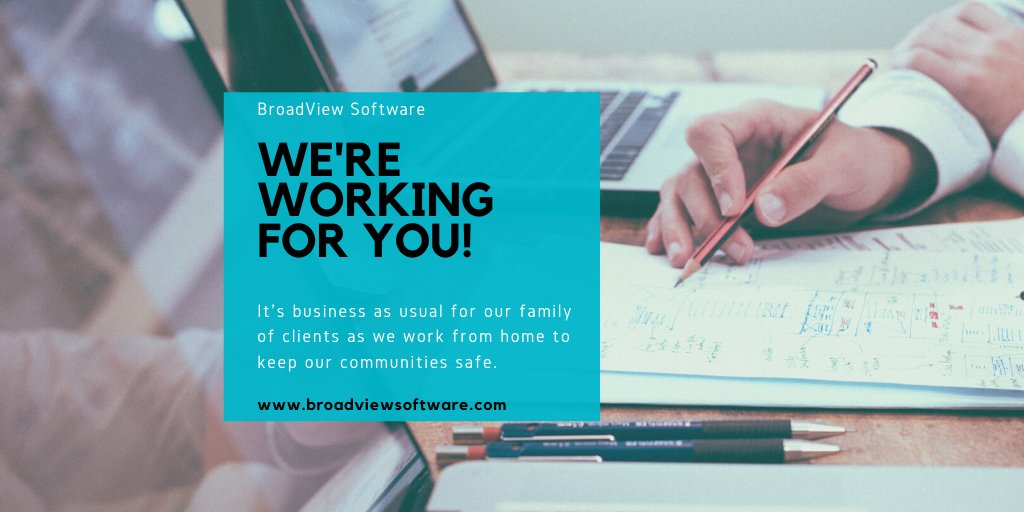 THREAD 1/4: Business as usual can be unusual these days!  Here's how BroadView Software followed our business continuity playbook:  First, and most important was keeping our hosted clients up and running. <a href="/broadviewsoft/">BroadView Software</a> #askbroadview #askbvmia