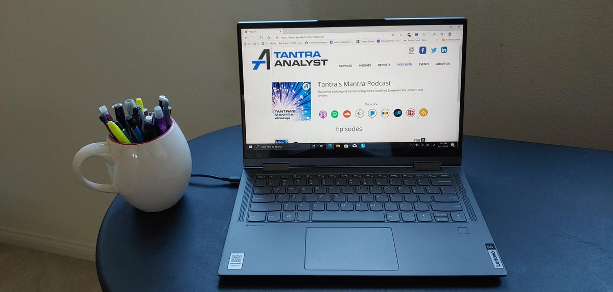 MyTechMusings's tweet photo. My @Lenovo #Flex5G is set up and ready to go. First impressions
1. Felt light & solid, 0.78lb difference between this & other #Snapdragon8cx #ACPC (#BookS) was not noticeable
2. Love the rubbery finish on the base, gives firm & satisfying grip when carrying it.
More to come https://t.co/QGOatm3Uk5