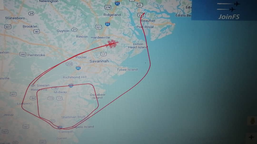 FLOANVirtual's tweet photo. #F35BCombatReady ✈⚔ Vuelo de nuestra #NovenaEscuadrillaVirtual 🇪🇸 (Semana 4/4) en #MCASBeaufort (#KNBC) &amp; #USSAmerica (#LHA6) &amp; #TownsendBombingRange 💣🎯 #SouthCarolina &amp; #Georgia 🇺🇸), donde nuestros pilotos 🐍04, 🐍05, 🐍78 y 🐍80A, se adiestran en el vuelo en #IVAOUSA 🇺🇸 https://t.co/XU7nZ5wDQ9
