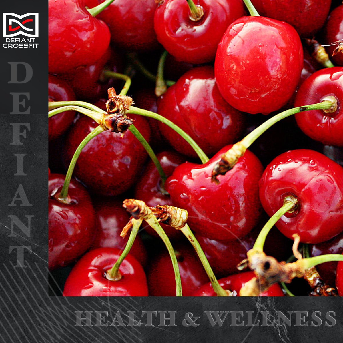 DefiantCrossFit's tweet photo. Tart cherries, rich in antioxidant and anti-inflammatory properties, may have a protective effect to reduce muscle damage and pain during strenuous exercise. https://t.co/SAxJ7q2qII