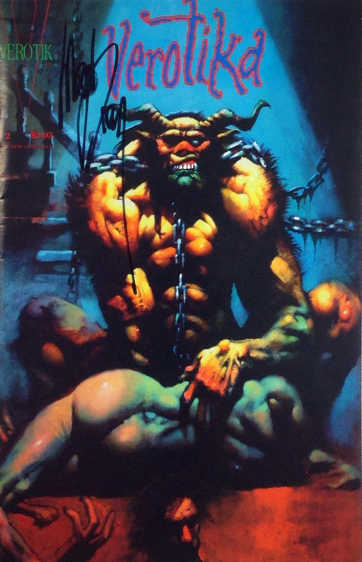 RedemptionFilms's tweet photo. Happy birthday to Glenn Danzig!
Here is a still from his movie Verotika, & also a cover to the Verotika comic by artist Simon Bisley, who is one of our faves!
.
.
#danzig #samhain #misfits #fiendarmy #horrorcomics #verotika #iwantyourskulls #simonbisley #bisley #slaine #2000ad https://t.co/eloI9LkB6Z
