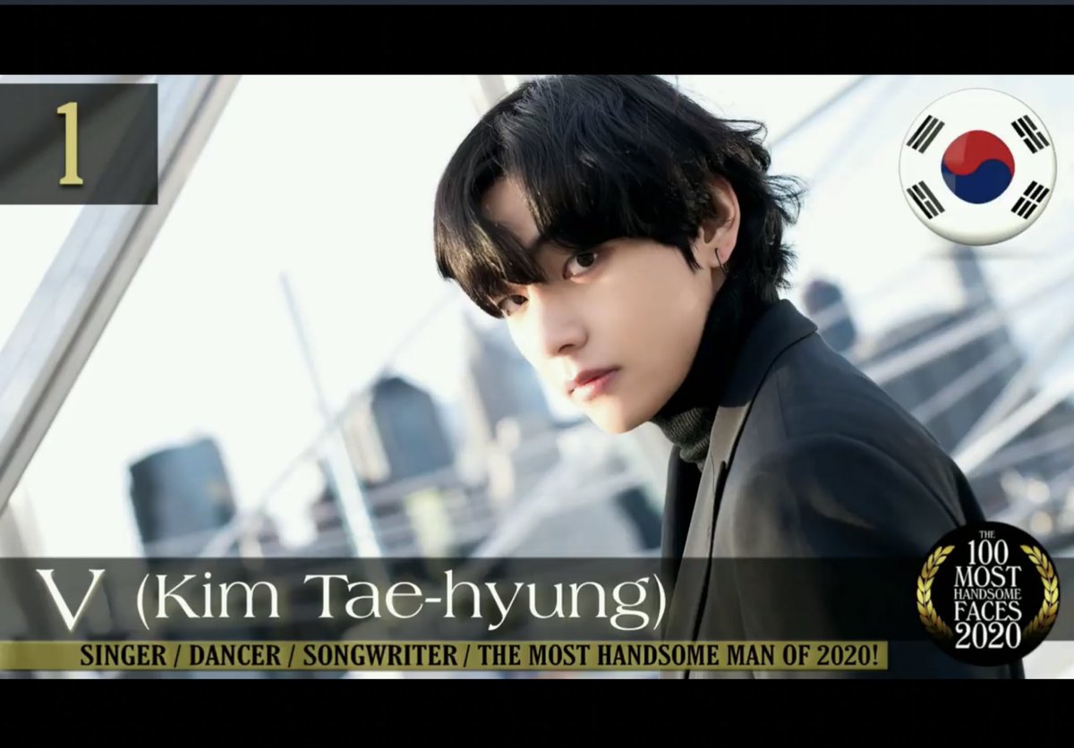 Bts V News Btsv Has Been Selected As The 1 Most Handsome Man Of Out Of 100 Star Studded Nominees Around The World Including Actors Musicians And Models The Last
