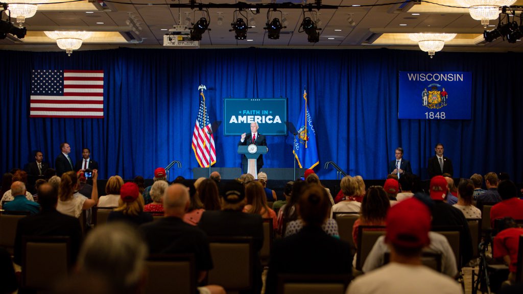 Let me be clear: Burning churches is not protest and desecrating synagogues is not free speech. There will be no tolerance for violence. We will not bow to the radical left and we will not defund the police.