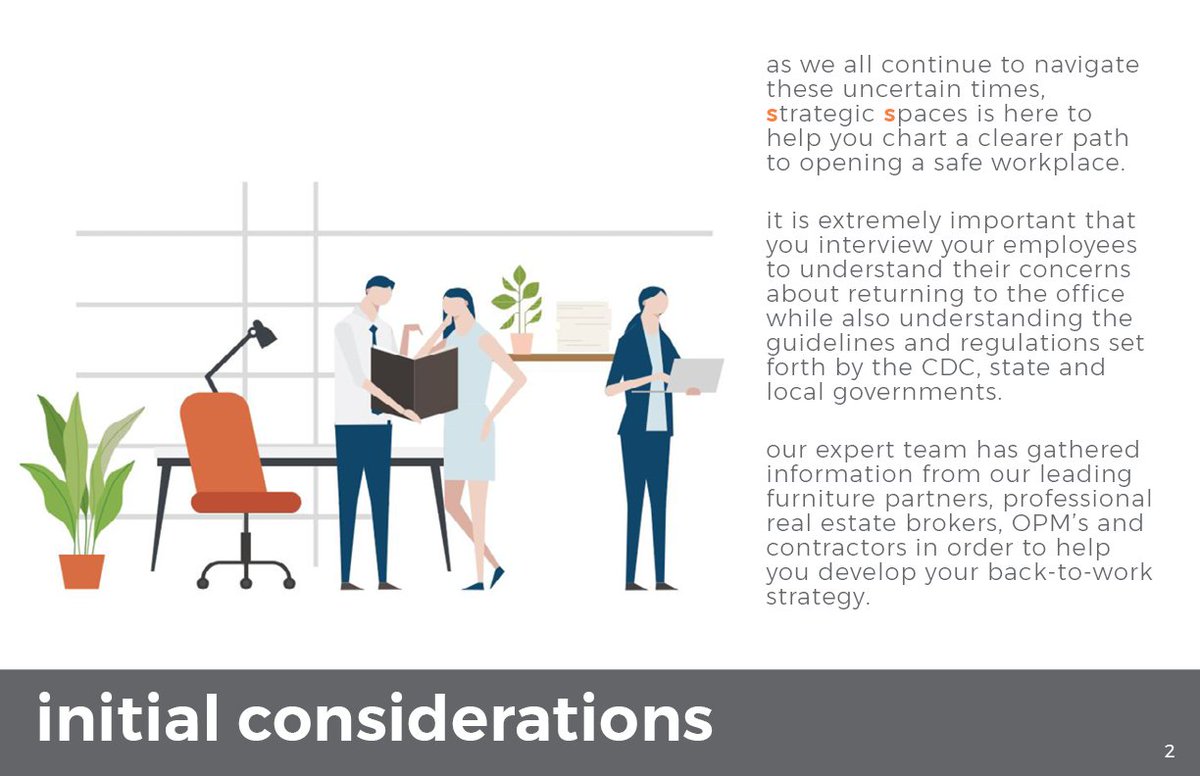 Have you read our: Guide: Bringing Employees Back with Social Distancing strategicspaces.com/white-paper-a-… #socialdistancing #reconfiguration #officespaces #postcovid19 #healthyworkspaces