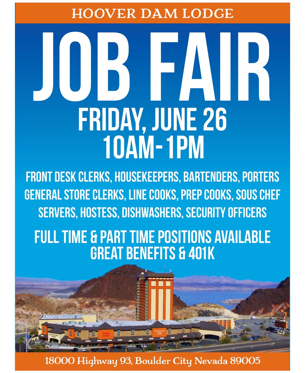 jobfair #bouldercity #nevada