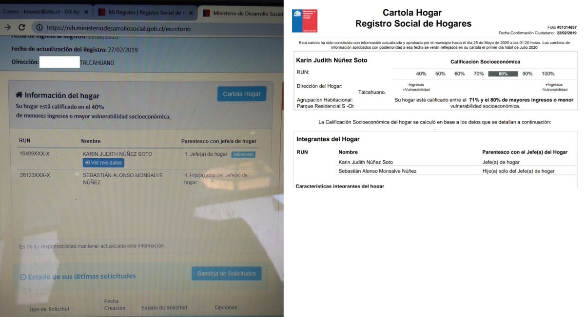 Karylyly's tweet photo. Como es eso que hace exactamente un año perteneces al 40% de la población con menos ingresos y hoy al 80% de la población con mayores ingresos? Mi sueldo y mi situación económicamente no ha variado Claramente existe una manipulación de datos #RegistroSocialDeHogares https://t.co/VXHEp62jJK