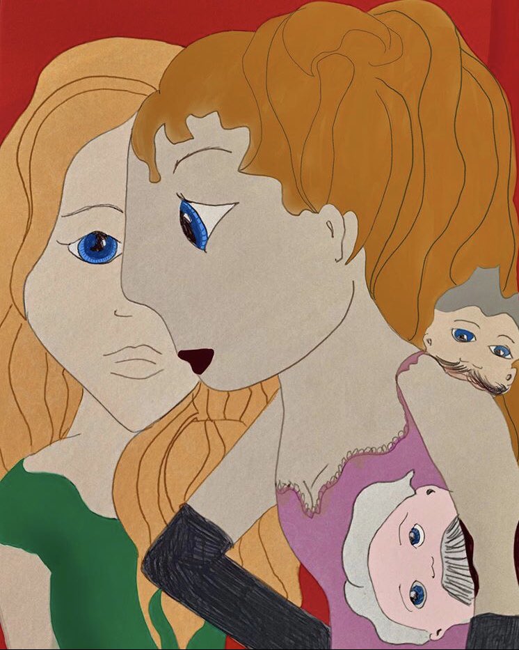 primatesays's tweet photo. Girlsgirlsgirls #womenwhopaint #schizotypy #manbaggage #comicface #outsiderart #artbrut https://t.co/zr1LYAMH3a