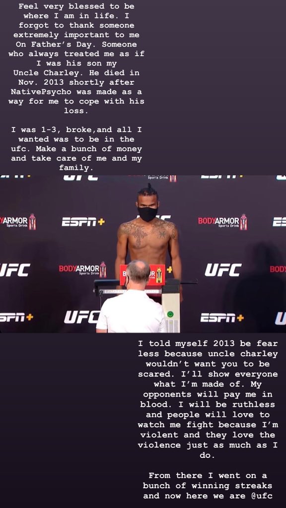 Nativeg45's tweet photo. #DreamsDoComeTrue #NativePsycho #ufc https://t.co/cEwo9FpcHt