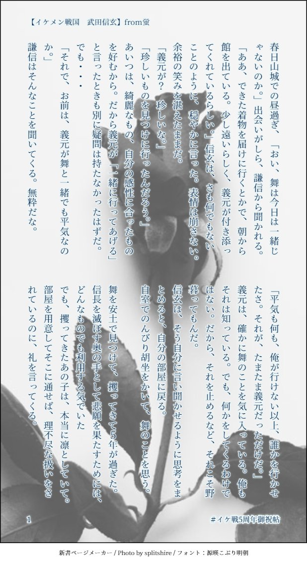 イケ戦5周年御祝帖 Min T ミント