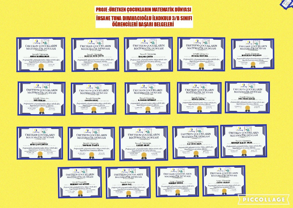 DogerOzer's tweet photo. İHSANE TUNA DIRAVACIOĞLU İLKOKULU 3/B SINIFI ÖĞRENCİLERI "ÜRETKEN ÇOCUKLARIN MATEMATİK DÜNYASI PROJESİ"NDEKİ ÇALIŞMALARI SONUCUNDA BAŞARI BELGESİ ALMAYI HAKETTİLER.
@bornovamem 
@izmir_ilmem 
@Prf .ziya selçuk https://t.co/rAmrblDVTF