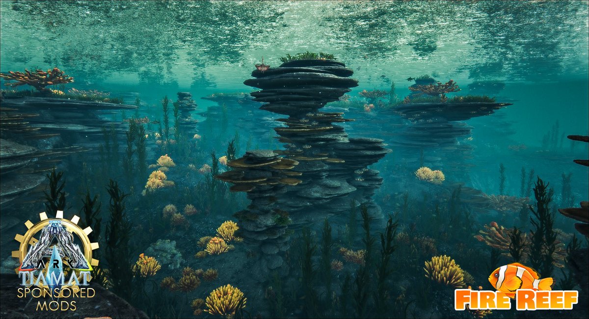 ProjectTiamat's tweet photo. Are you ready for reef ?? 
Took some nice new shots for you guys 🥰 I hope you are excited like me 😍🤪

@survivetheark @ZenRowe @ComplexMinded #ARKModProgram #playARK #ocean #reef #modding #ue4 #leveldesign #underwater #ProjectTiamat #firerreef https://t.co/8940NweeCW