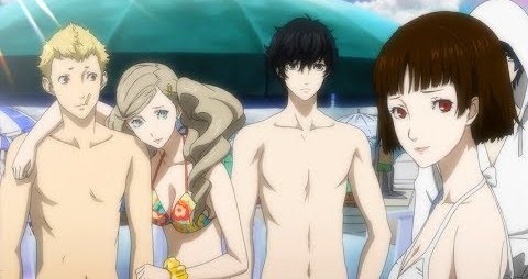 ModelOfFlames's tweet image. "..........Ryuji and Joker have no nipples-"