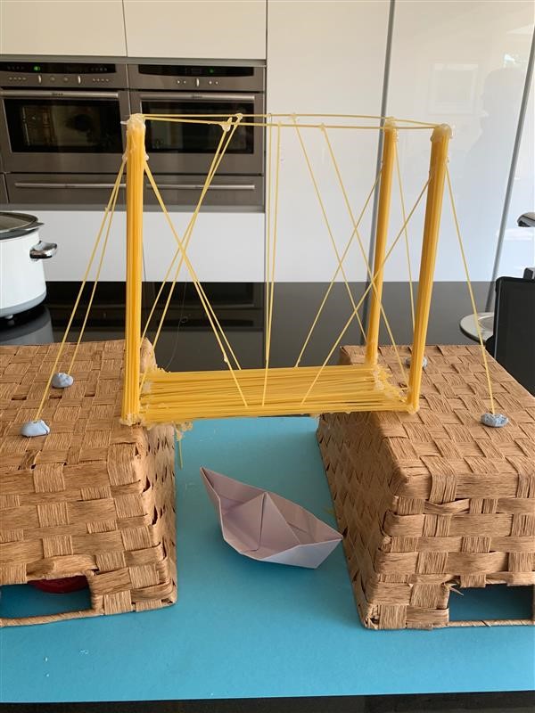 ReptonLife's tweet photo. Our B Block "Home Science" day has seen some great creativity &amp; engagement from our B Block pupils. Here are some of the spaghetti bridges they constructed during the creative session this afternoon. What amazing structures @ReptonScience . Well done to you all-superb efforts!😃 https://t.co/iHcxjvhIzS