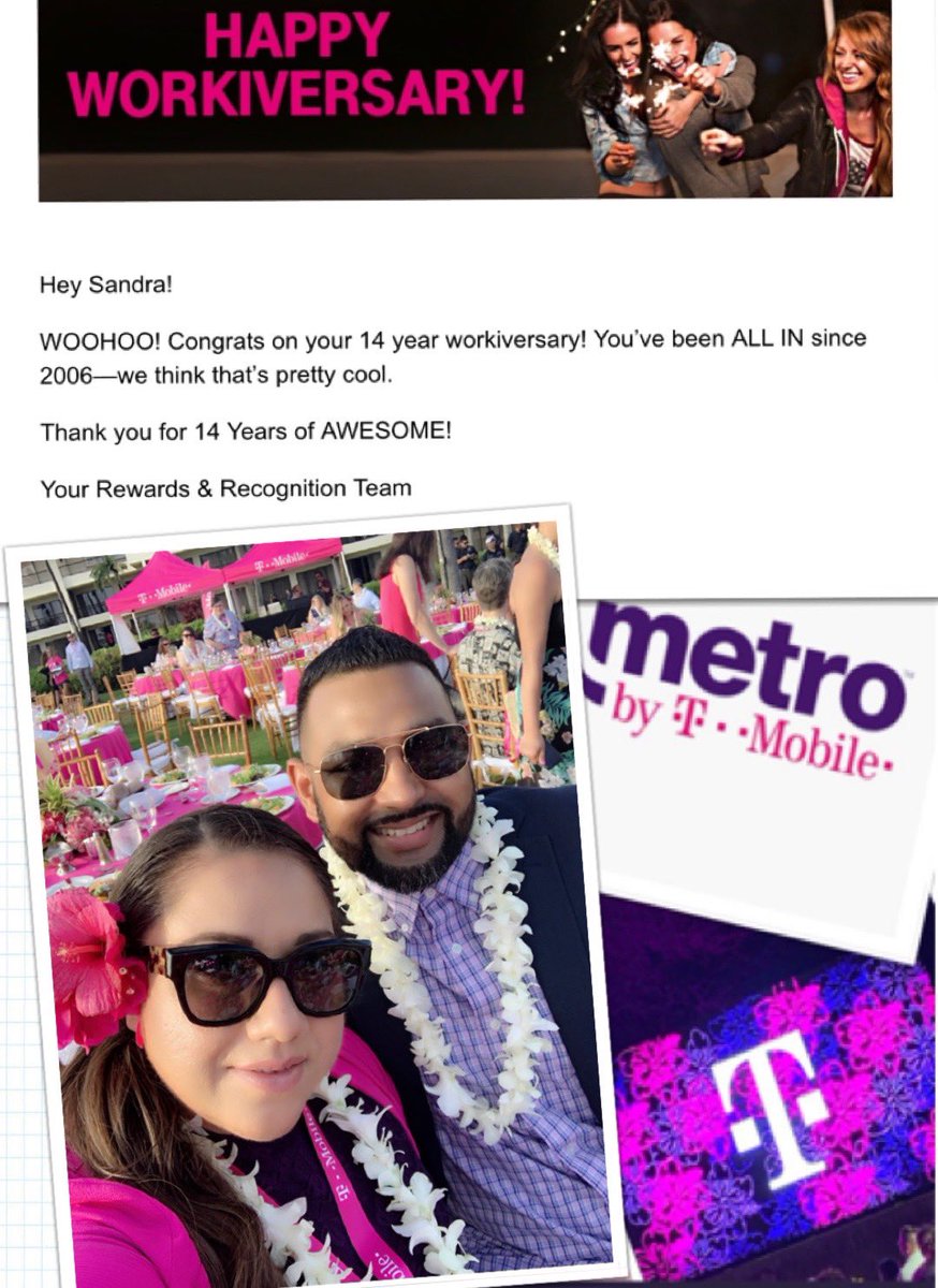 It’s definitely been a challenging 2020 but I’m truly blessed to have a career with <a href="/TMobile/">T-Mobile</a>. Thanks to everyone from mentors, leaders, peers &amp; teams.  You have made the person I am these last 14 years! 💜 To many years of continuous learning and growth while having fun!🥳🤩🥰🎉