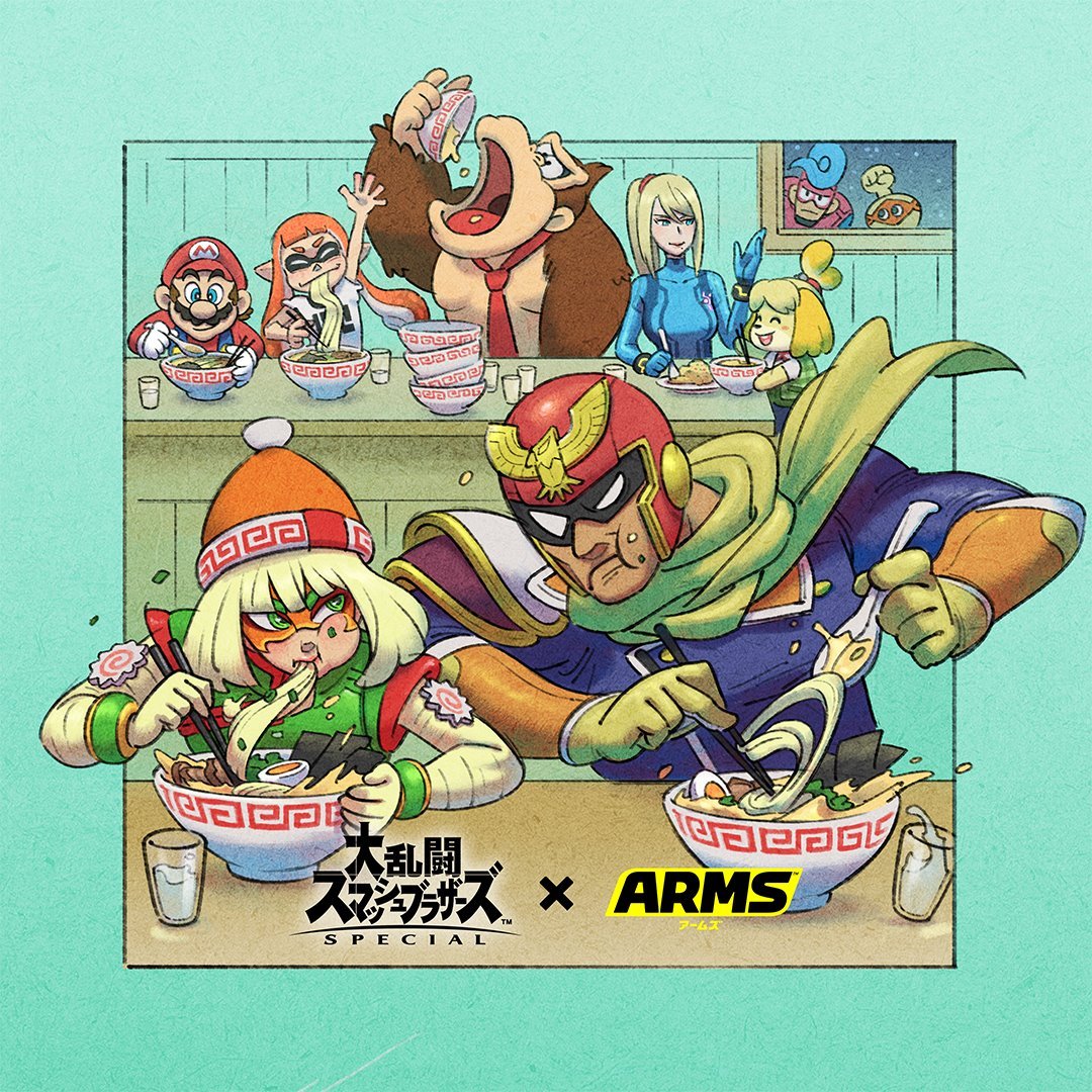 in this thread i will be rating the chopstick dexterity of the smashers in this arms/smash promotional art posted yesterday