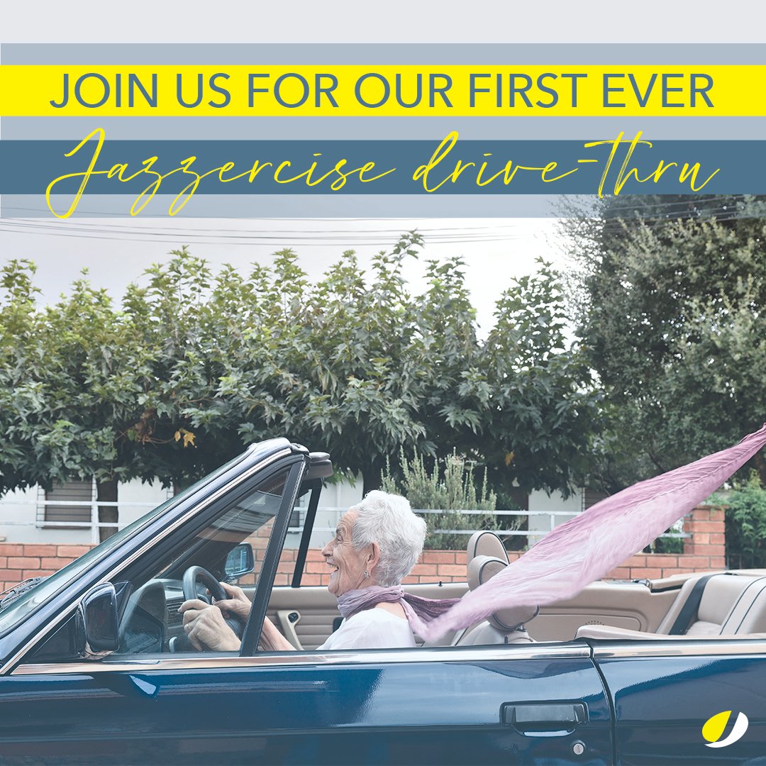 jazzercise's tweet photo. Beep, beep! 🚗 Check with your local Jazzercise because Drive-Thru Dance Parties are happening all over the world this weekend. Safe social distance, familiar faces and our fave tunes? Sounds like our kind of summer kickoff.  #jazzercise #community #dancefitness https://t.co/qVsPhUckU3