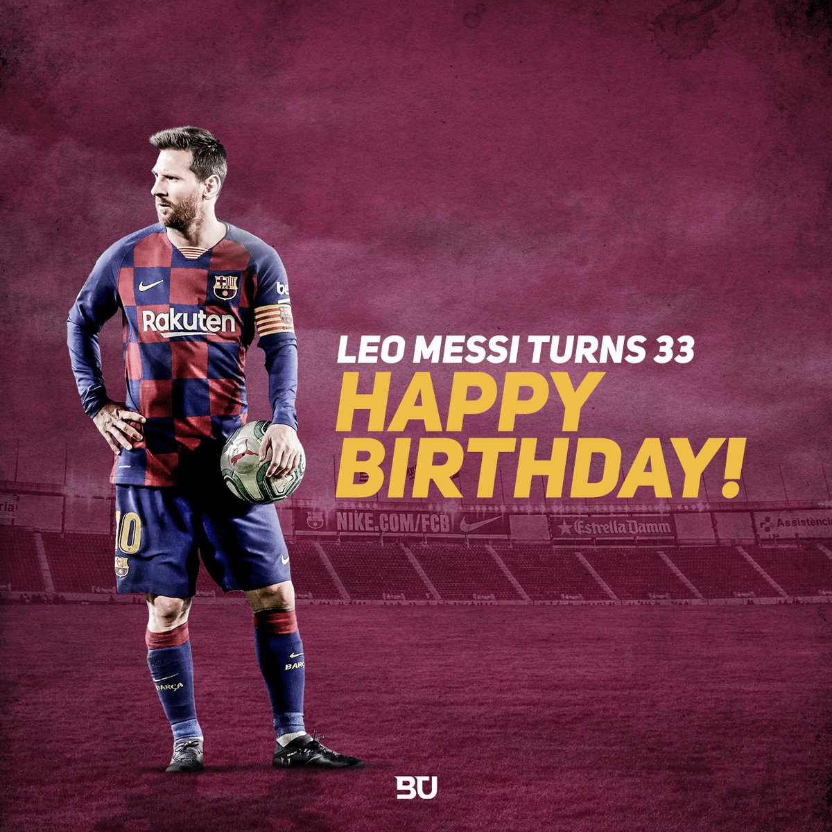 BarcaUniversal's tweet image. ❗Happy birthday to Lionel Andrés Messi who turns 33 today. Congratulations!