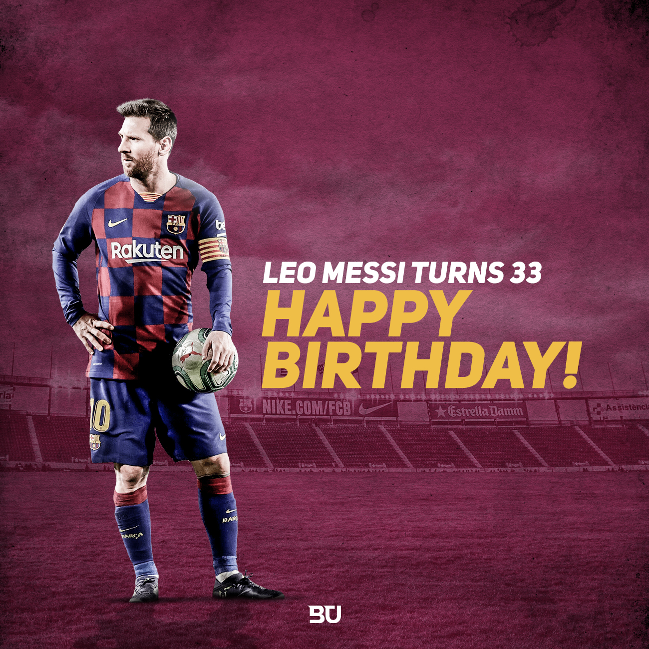 Barça Universal on X: "❗Happy birthday to Lionel Andrés Messi who turns 33 today. Congratulations! https://t.co/geyEMa3uCV" / X