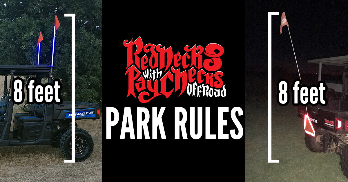 Everybody make sure you have flags on your ATVs &amp; UTVs, and you have gone over all the rules for the park before you come out here this weekend. Vendors will have flags for sale around the food court.
redneckswithpaychecks.com/park-rules
#mudbog #mudding #atv #utv #sxs