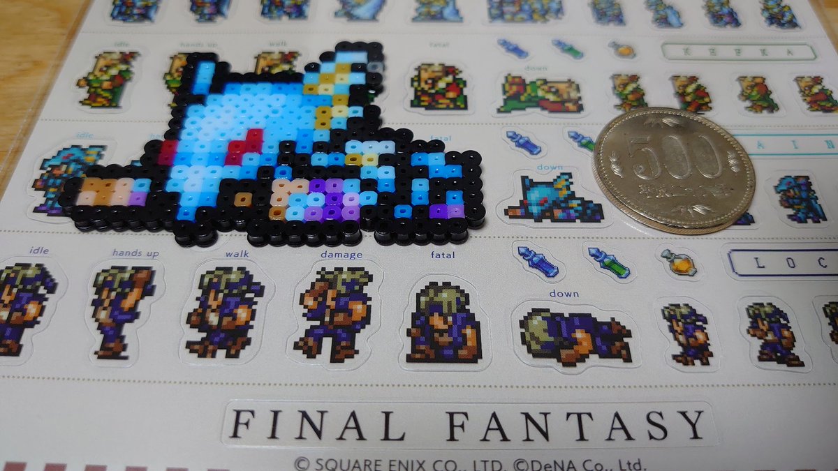 非売品】ファイナルファンタジー敵キャラドット絵ステッカー マップ