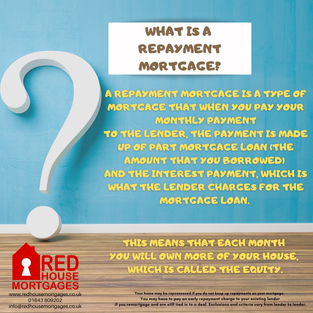 Do you know what exactly is meant by a ‘Repayment Mortgage? #mortgage #mortgageadvice #mortgagebroker