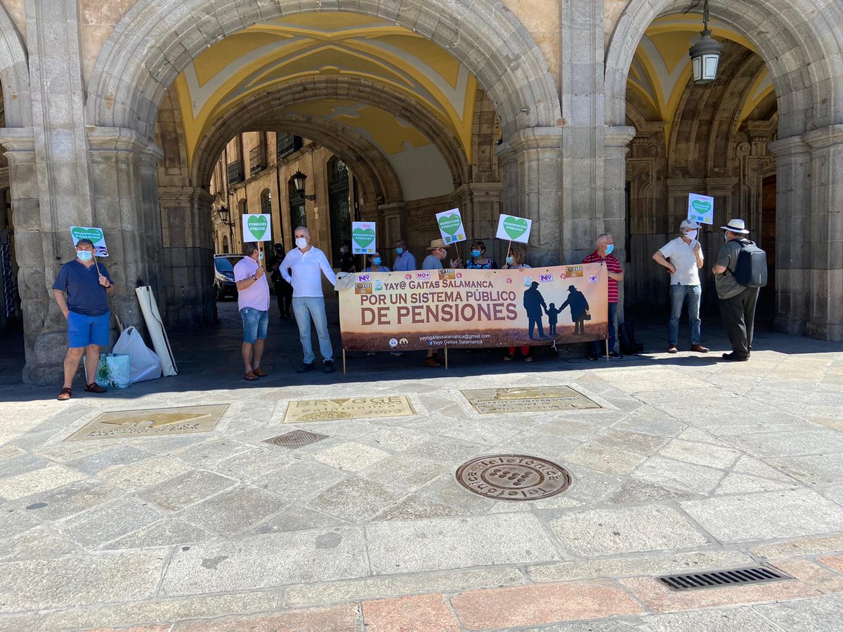 Lunes   2️⃣2️⃣ de junio.
 II Época tras la pandemia.
2️⃣ #LunesalSol ☀️☀️☀️😷😷😷 En la Plaza Mayor. 
#ResidenciasDignas
Defendemos pensiones, sanidad, enseñanza, dependencia... sin recortes.
SERVICIOS PÚBLICOS DIGNOS.
#EnDefensaDeLoPúblico
<a href="/pensionazo_no/">G. C. LA VOZ de LAS PLATAFORMAS</a>
<a href="/CylPens/">CyL</a>
<a href="/yayogaitas/">Yay@gaitas Salamanca</a>