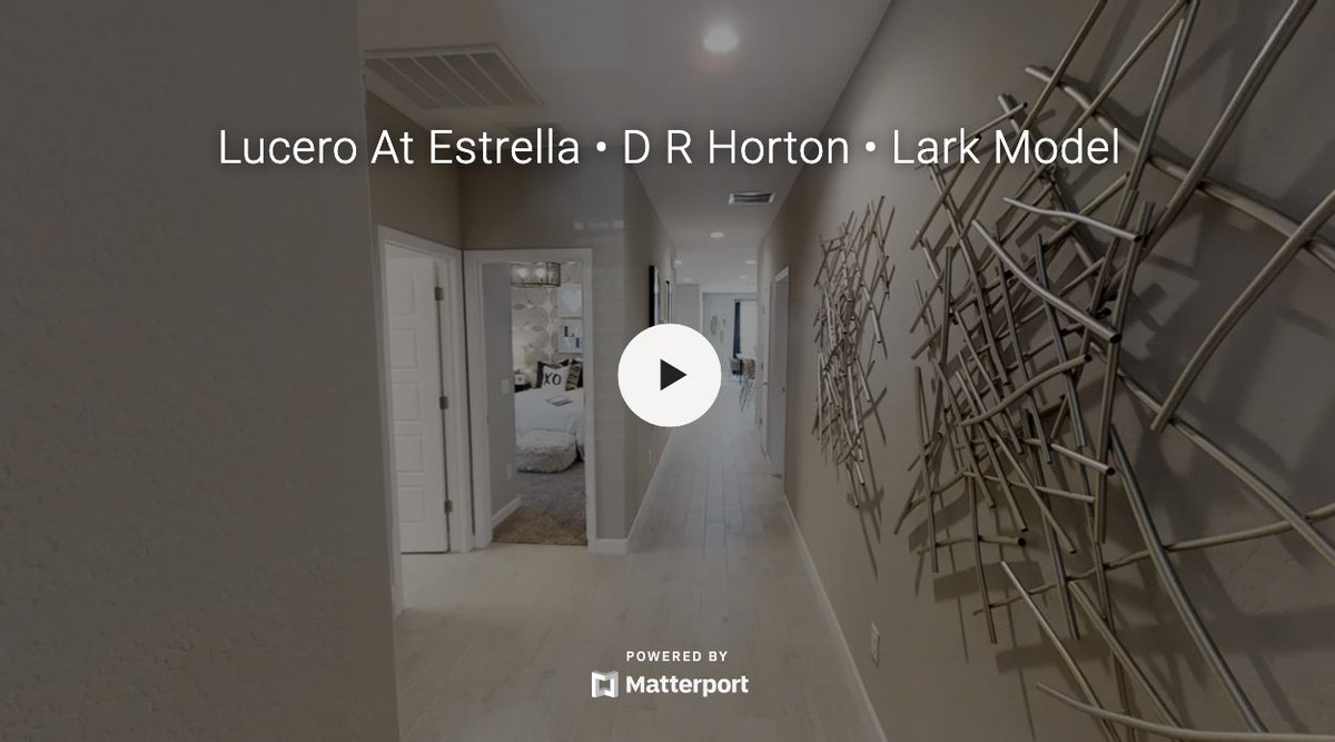 This week’s #TourTuesday comes from Estrella builder <a href="/DRHorton/">D.R. Horton</a>. Take a virtual stroll through the Lark model, a 3-bed, 2-bath home plan located in the village of Lucero: bit.ly/2YB8br0 #GoodyearAZ #RealEstate #DreamHome