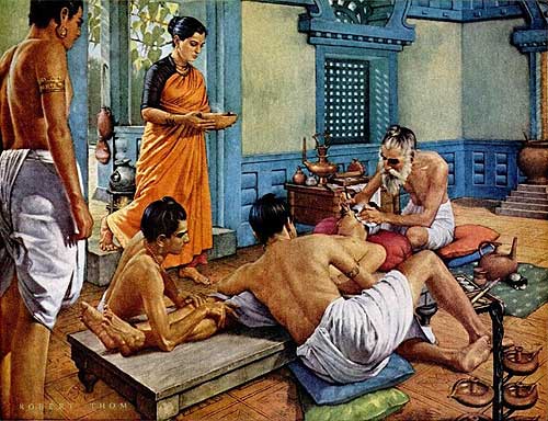 16. Plastic surgery. One of the great highlight of Sushruta's surgery was the operation of Rhinoplasty. The making of a new nose captured the imagination of the medical world and brought him fame as the originator of plastic surgery