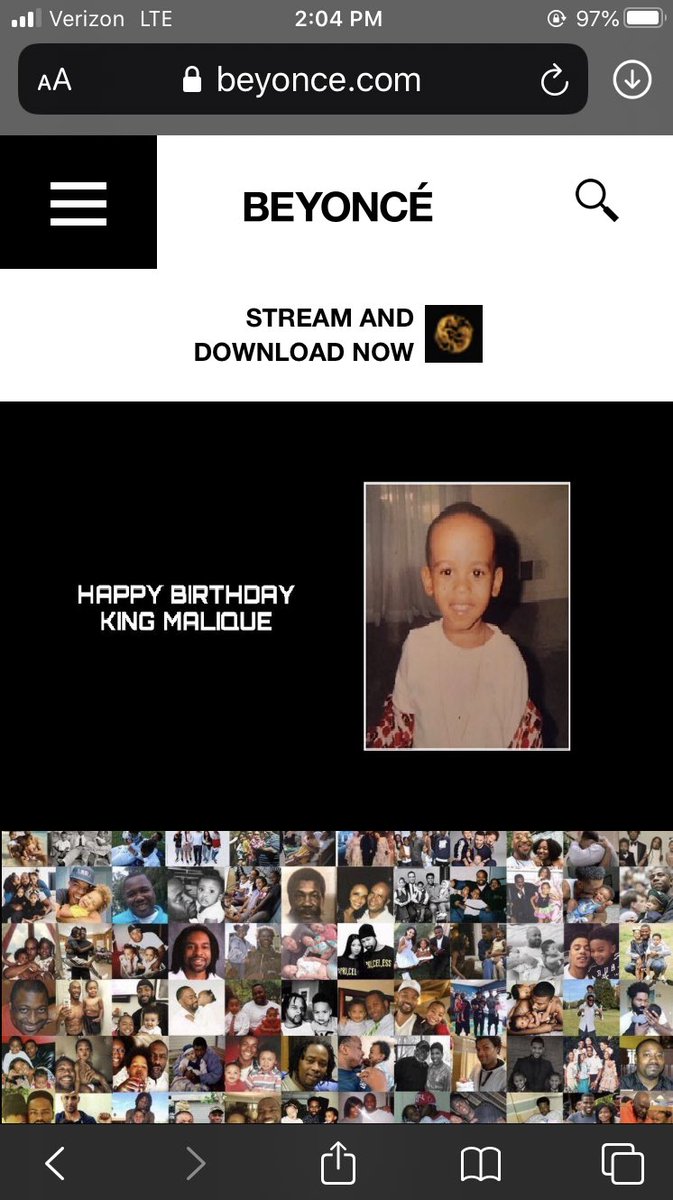 And of course today BEYONCÉ WISHED ME A HAPPY BIRTHDAY ON HER WEBSITE BXTCH   https://bit.ly/3fIW81u 