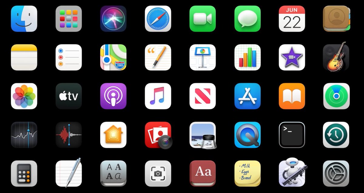 Most people missed this, but  @apple's design overhaul is all about preparing for Augmented Reality.1) Icons now look 3D & possess shadows2) Siri is an outright 3D object now3) Windows are now rounded given that sharp objects look threatening in ARThe list goes on  #WWDC20  